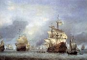 Willem Van de Velde The Younger The Taking of the English Flagship the Royal Prince oil painting reproduction